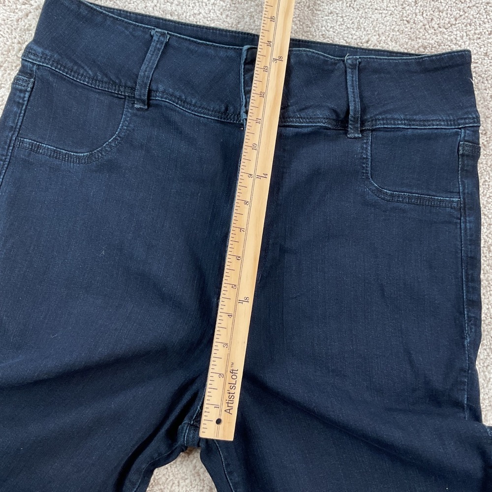 American Eagle Super Hi-Rise Jegging Dark Indigo Super Super Stretch Jeans 18S - Picture 12 of 13